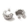 304 Stainless Steel Stud Earrings EJEW-K268-03P-2