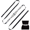Flower Full Crystal & Montana Rhinestone Handmade Bridal Belts for Wedding Dresses AJEW-WH20006-233A-01-1