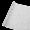 Aluminum Rhinestone Mesh Wrap Roll FIND-WH0421-14-7