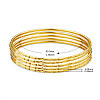 SHEGRACE Brass Buddhist Bangle Sets JB634A-6