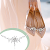 AHADERMAKER 1 Pair Flower Crystal Rhinestone Wedding Shoe Decorations FIND-GA0003-62-6