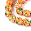 Spray Painted Synthetic Turquoise Beads Strands G-N352-25B-01-3