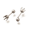 304 Stainless Steel Stud Earring Findings STAS-F311-18P-02A-2