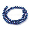 Non-Magnetic Synthetic Hematite Beads Strands G-C019-8mm-2