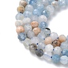 Natural Aquamarine Beads Strands G-L651-C09-4mm-4