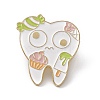 Cartoon Teeth Enamel Pin JEWB-A005-19-01-1