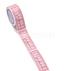 Pink Rectangle Paper Thank You Stickers LS-DIY-C042-07B-3