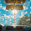 Glass & Resin Lily of the Valley Car Hanging Ornaments HJEW-DR00054-5