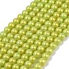 Spray Painted Glass Round Bead Strands DGLA-Q015-8mm-34-5