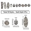 SUNNYCLUE Tibetan Style Hollow Alloy Beads PALLOY-SC0003-23AS-2