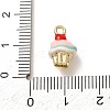 Brass Enamel Pendants KK-CBA260B-14C-G-3