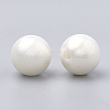 Spray Painted Style Acrylic Beads MACR-T010-12mm-08-2