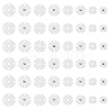 24 Pairs 4 Styles Zinc Alloy Snap Buttons FIND-FG0004-96P-1