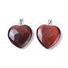 Natural Dyed & Heated Red Tiger Eye Pendants G-G956-B47-FF-2