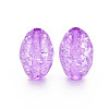 Transparent Crackle Acrylic Beads CACR-S010-03-2