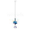 Glass Octagonal Beads Hanging Ornaments PW-WGDE37A-02-1