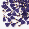 Polycotton(Polyester Cotton) Tassel Pendant Decorations FIND-S275-12G-2