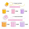 6Rolls 6 Colors Nylon Braided Cord NWIR-TA0001-46B-3