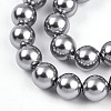 Baking Paint Pearlized Glass Pearl Bead Strands HY-N002-5mm-A01-4