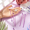 4Pcs DIY Alloy Beadable Crochet Hooks AJEW-TA0003-50B-6
