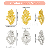 16Pcs 2 Colors Alloy Pendants FIND-DC0006-50-2