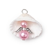 Natural Shell Pendants PALLOY-JF02646-2