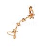 Star Heart Alloy Crystal Rhinestone Clip-on Cuff Earrings for Women WG468E6-02-2