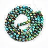 Baking Paint Glass Beads Strands DGLA-N003-8mm-B08-3