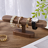Wood T Bar Bracelet Display Stands ODIS-WH0061-39-5