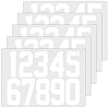 Number 0~9 PET Self-Adhesive Reflective Mailbox Stickers DIY-WH20010-26B-01-1