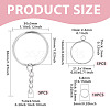 5Pcs 304 Stainless Steel Open Back Bezel Pendants STAS-TAD0001-01D-3