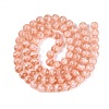 Transparent Half Spray Painted Glass Beads Strands GLAA-Q110-02A-06-2