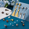 Unicraftale 36Pcs 6 Colors Brass Clip-on Earring Findings KK-UN0001-23-2