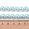 Electroplated Shell Pearl Beads Strands BSHE-G041-8mm-03-4