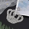 Crown Glass Rhinestone Patches DIY-WH0260-81B-5