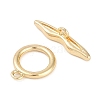 Brass Toggle Clasps KK-K391-04G-3