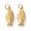 Ion Plating(IP) 304 Stainless Steel Charms X-STAS-Q333-11G-1