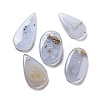 Natural Blue Lace Agate Pendants G-P512-01-1