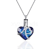 Rhinestone I Love You Forever Heart Ashes Box Necklaces PW-WGEBB89-01-1