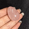 Natural Rose Quartz Egg Shaped Palm Stone PW23051695140-1