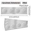 Custom Round Silver Foil Embossed Picture Stickers DIY-WH20008-005-2