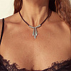 Teardrop Bohemian Style Alloy Pendant Necklaces FS-WG785B4-01-1