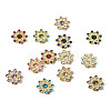 Cheriswelry 260Pcs 13 Style CCB Plastic with Rhinestones Cabochons FIND-CW0001-10-12