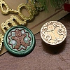 Christmas Series Wax Seal Brass Stamp Head LS-AJEW-M037-01G-21-1