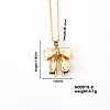 Fashionable and Elegant Butterfly Brass Pendant Necklaces QH8732-6-1