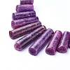 Natural Lepidolite/Purple Mica Stone Beads Strands G-F626-02-3