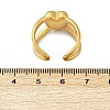 304 Stainless Steel Adjustable Open Cuff Rings for Women RJEW-U063-01A-G-5