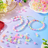 500Pcs Luminous Transparent Acrylic Beads LACR-TA0001-09-8