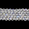Transparent Electroplate Glass Beads Strands EGLA-A039-T4mm-L13-1