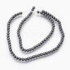 Electroplate Non-Magnetic Synthetic Hematite Beads Strands G-F585-C09-4mm-2